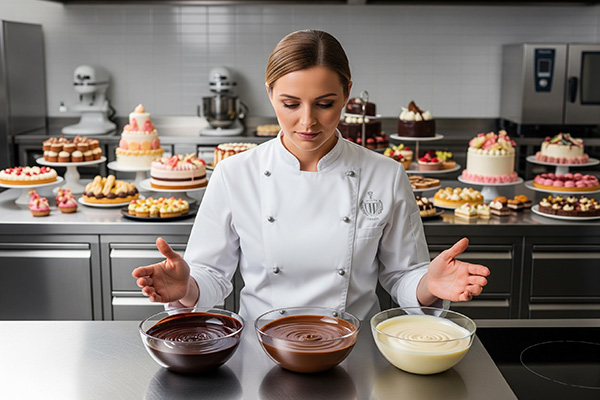 مقایسه شکلات مایع با گاناش و سس شکلات