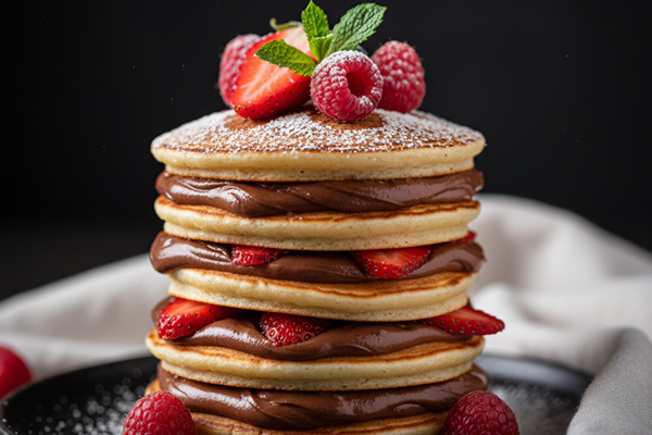 کرم شکلاتی برای وافل و پنکیک