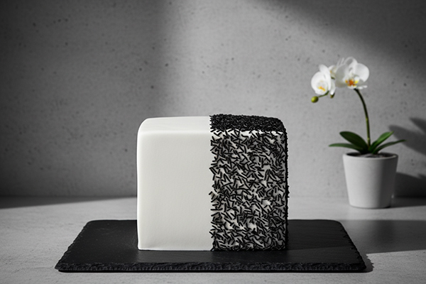 تزیین کیک با ترافل های رنگی